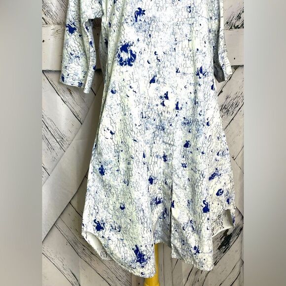 COS Shirt Dress with Pockets Blue Print 6 - Picture 5 of 12